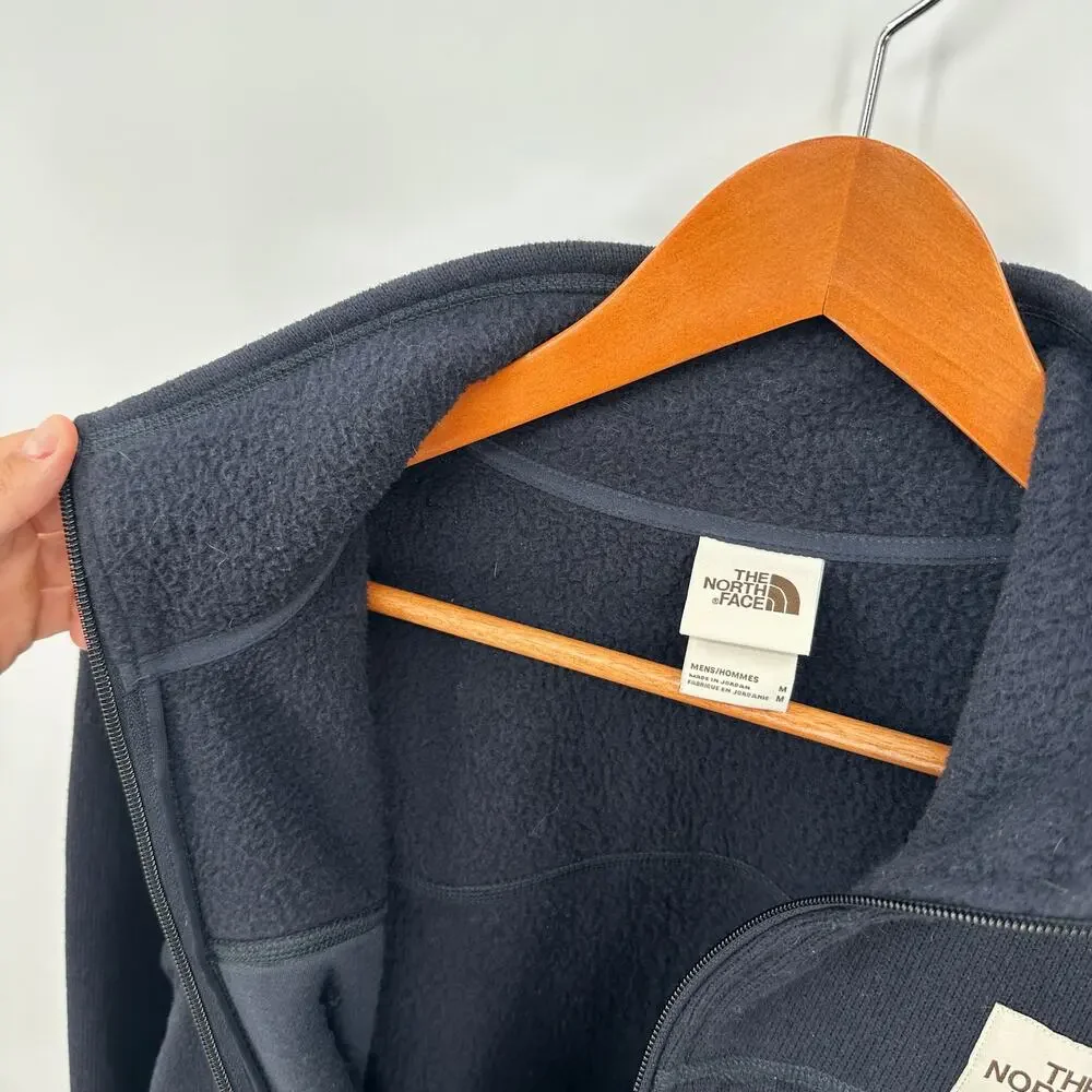 THE NORTH FACE Men's Gordon Lyons Full Zip Up Navy Fleece Jacket // M